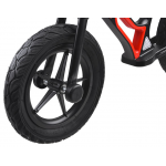 Detské odrážadlo Tiny Bike gumové kolesá čierno-červené